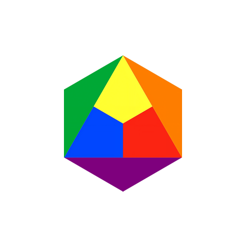 Red Yellow Blue RYB logo, transparent