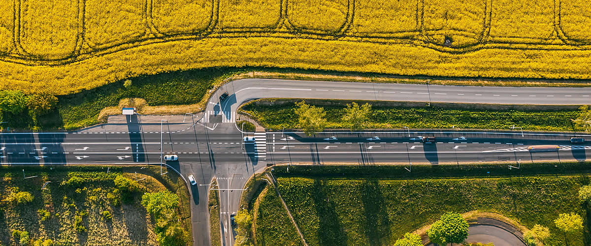 Poland Global Development, road with cars