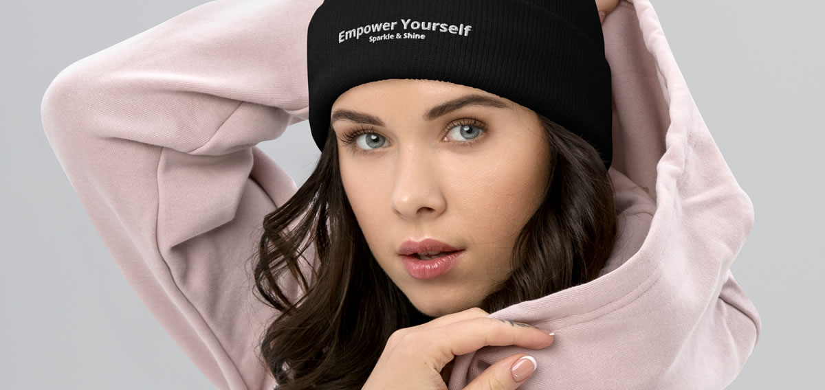 Empower Yourself, Psychology of Self-Empowerment, young woman with beanie