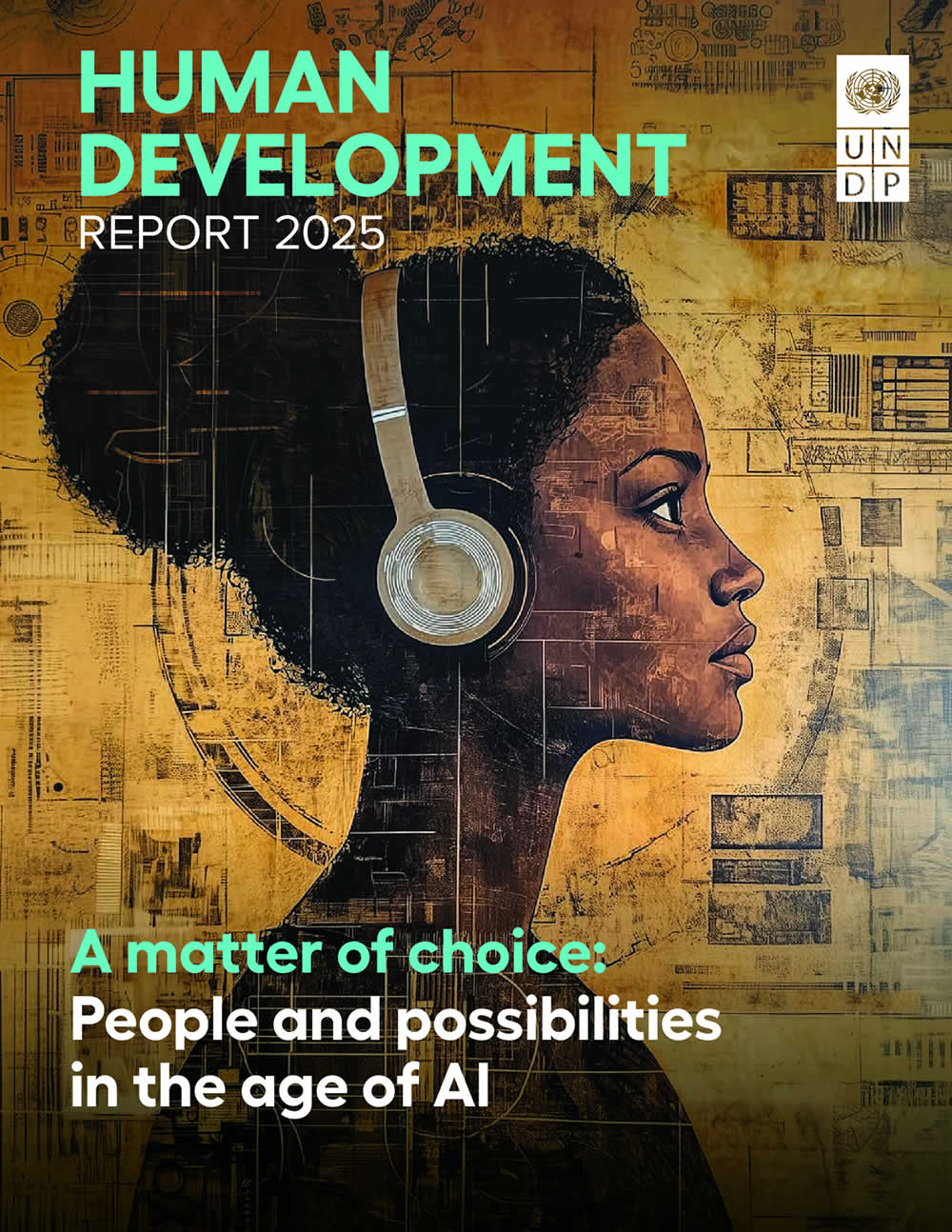 Human Development Report 2025, cover woman