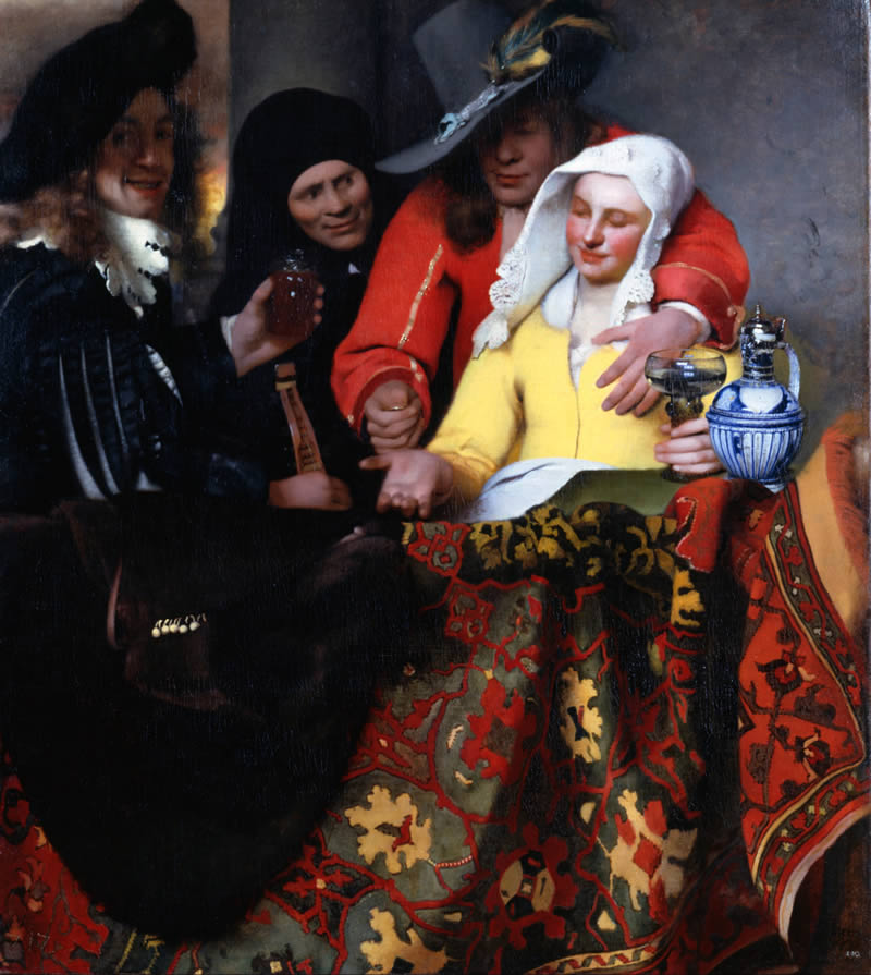 Silk Road in the Netherlands, Nederland, Johannes Vermeer - The Procuress, De Koppelaarster