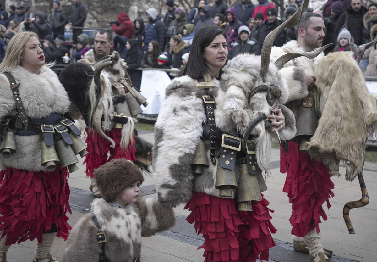 Silk Road in Bulgaria, Bulgarian folk costumes Surva Festival